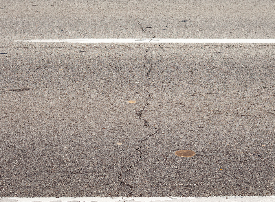 road crack